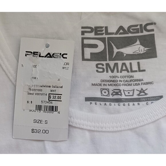 Pelagic Men’s Small Graphic Tank Top Tuna Fish‎ Logo 20 Year Anniversary NWT - Picture 4 of 5